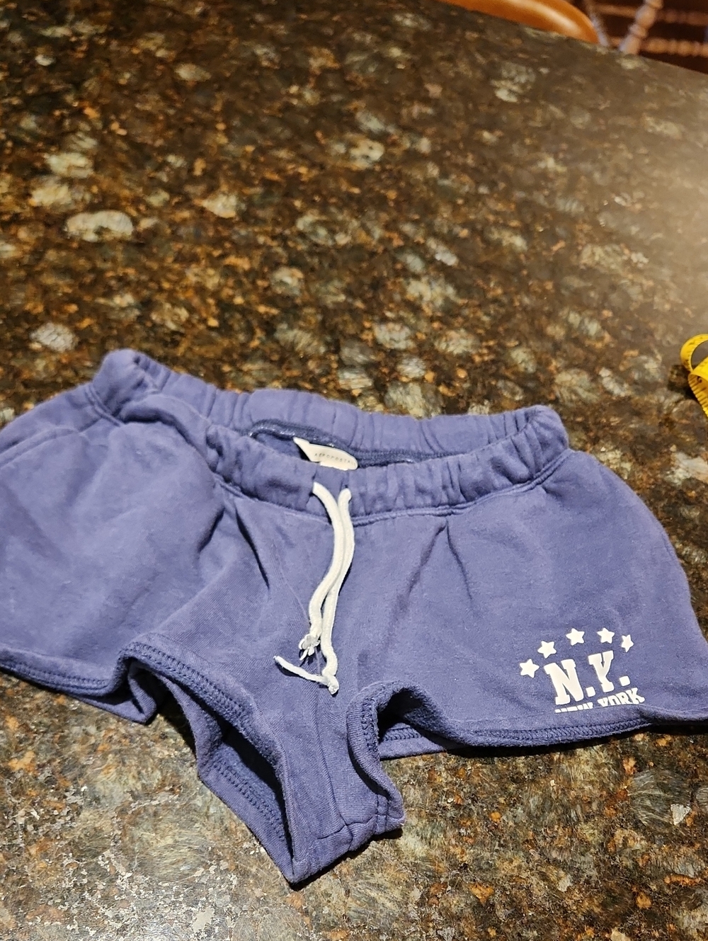 Aeropostale Lavender Athletic Shorts with White Drawstring and N.Y. Logo